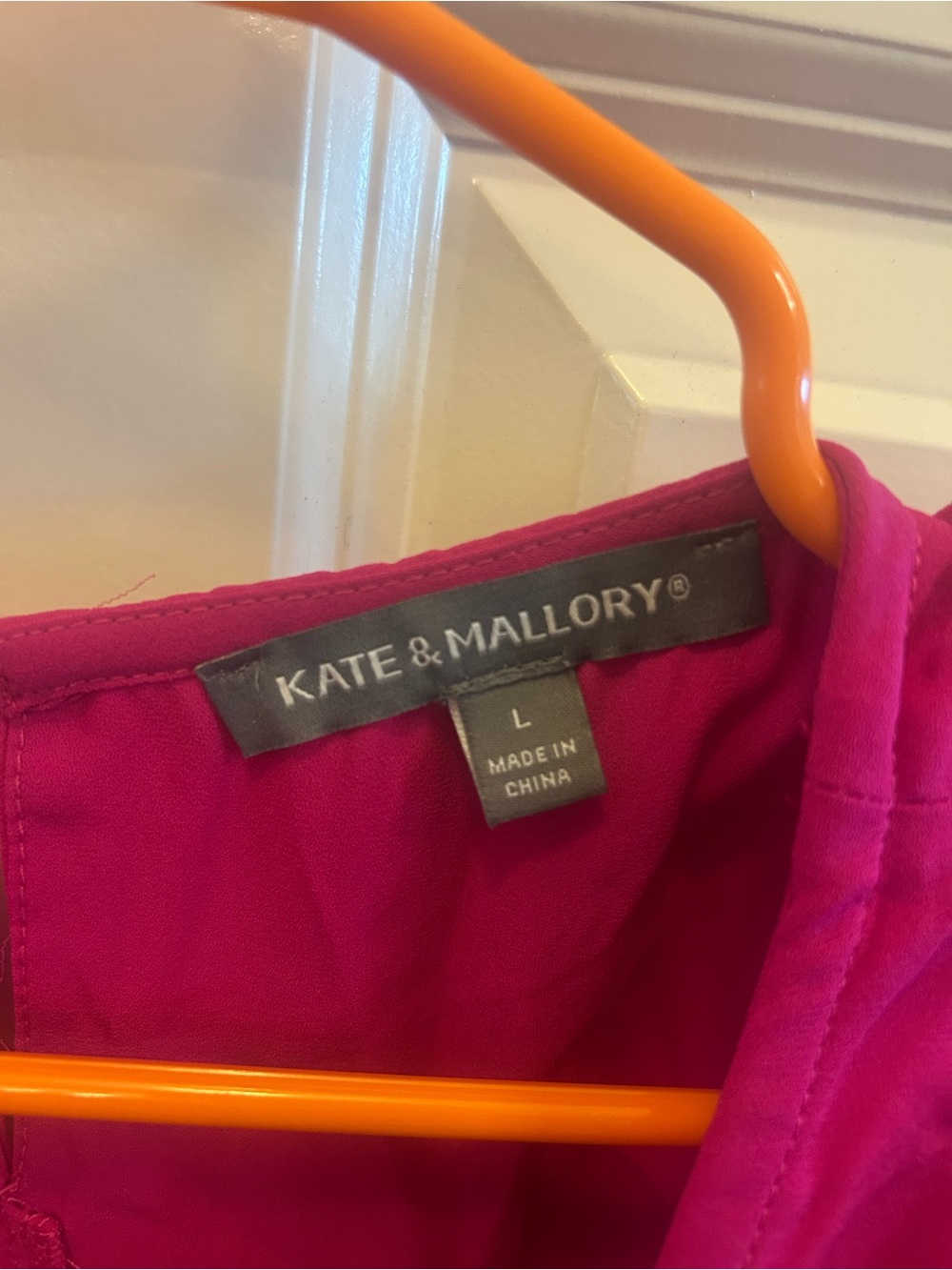 Kate & Mallory Fuchsia Ruffle Sleeve Blouse - Picture 3 of 3